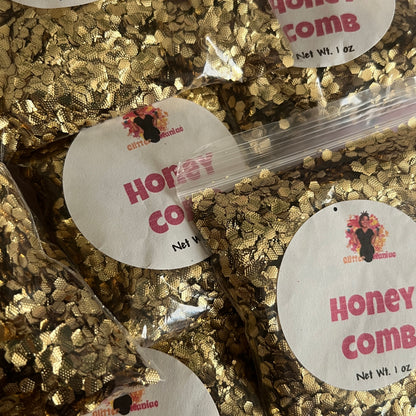 Honey Comb/Gold Chunky Metallic Glitter image 0