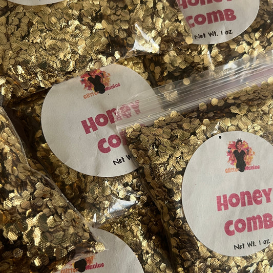 Honey Comb/Gold Chunky Metallic Glitter image 0