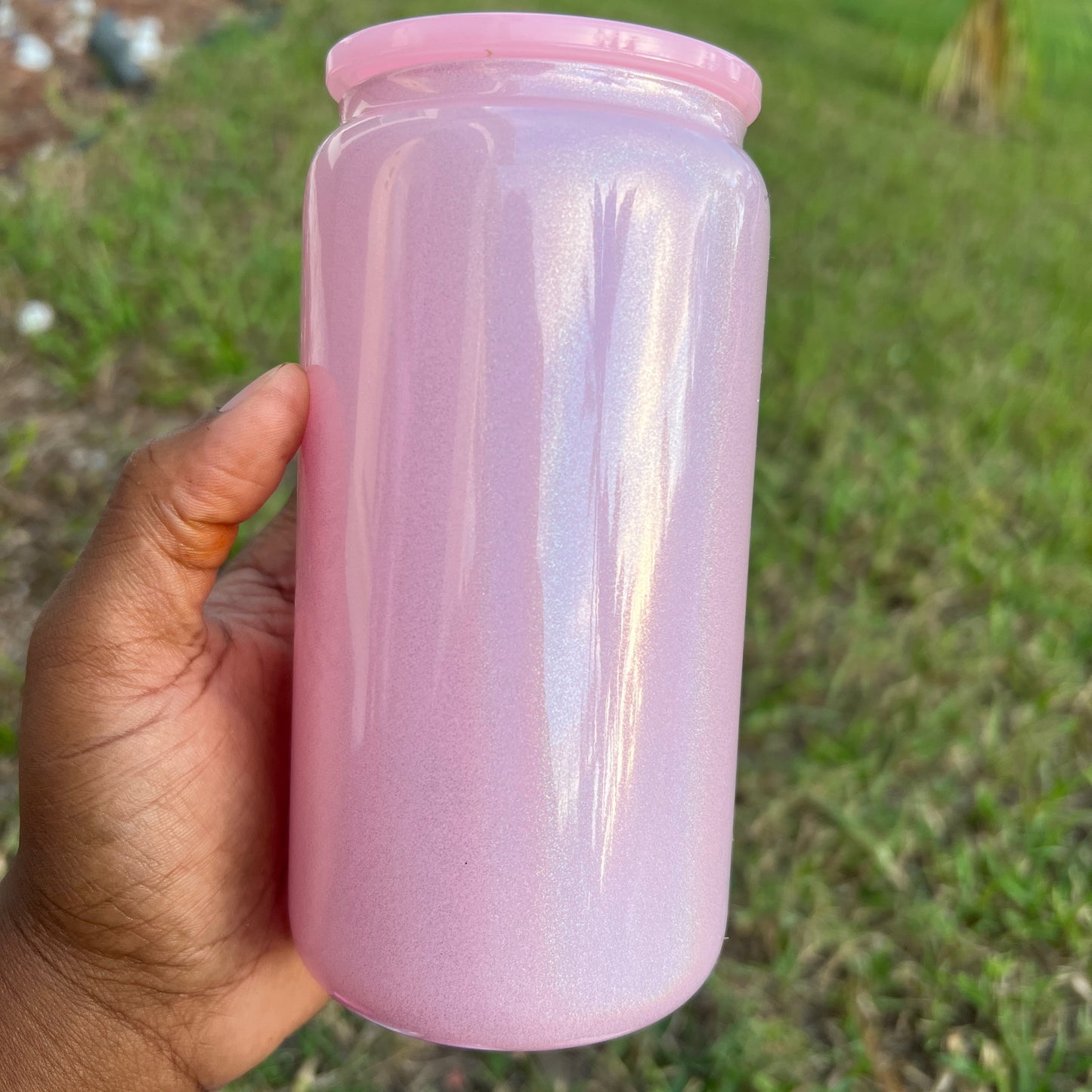 16 Oz Shimmer Glass Cans image 4