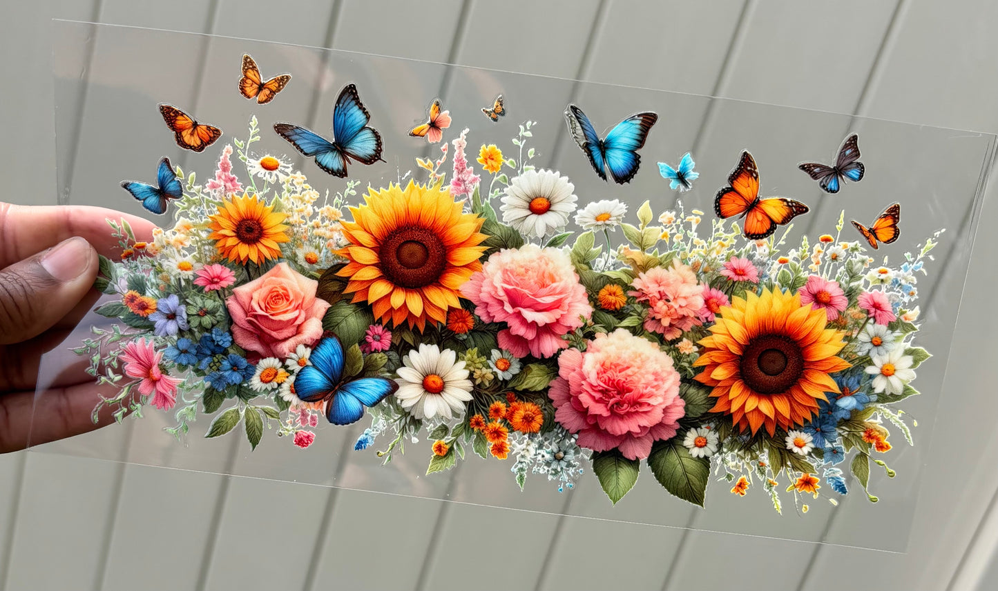 Florals and butterflies