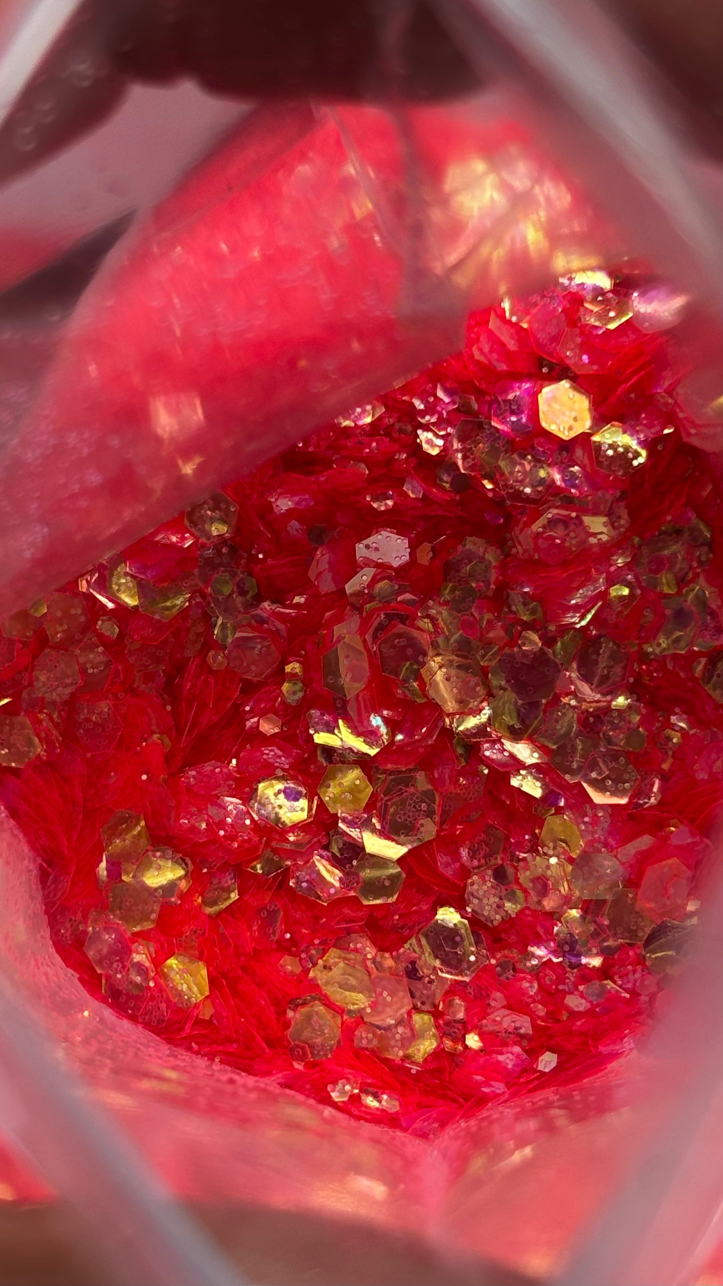Pitch Perfect /Chunky Iridescent Pink Glitter