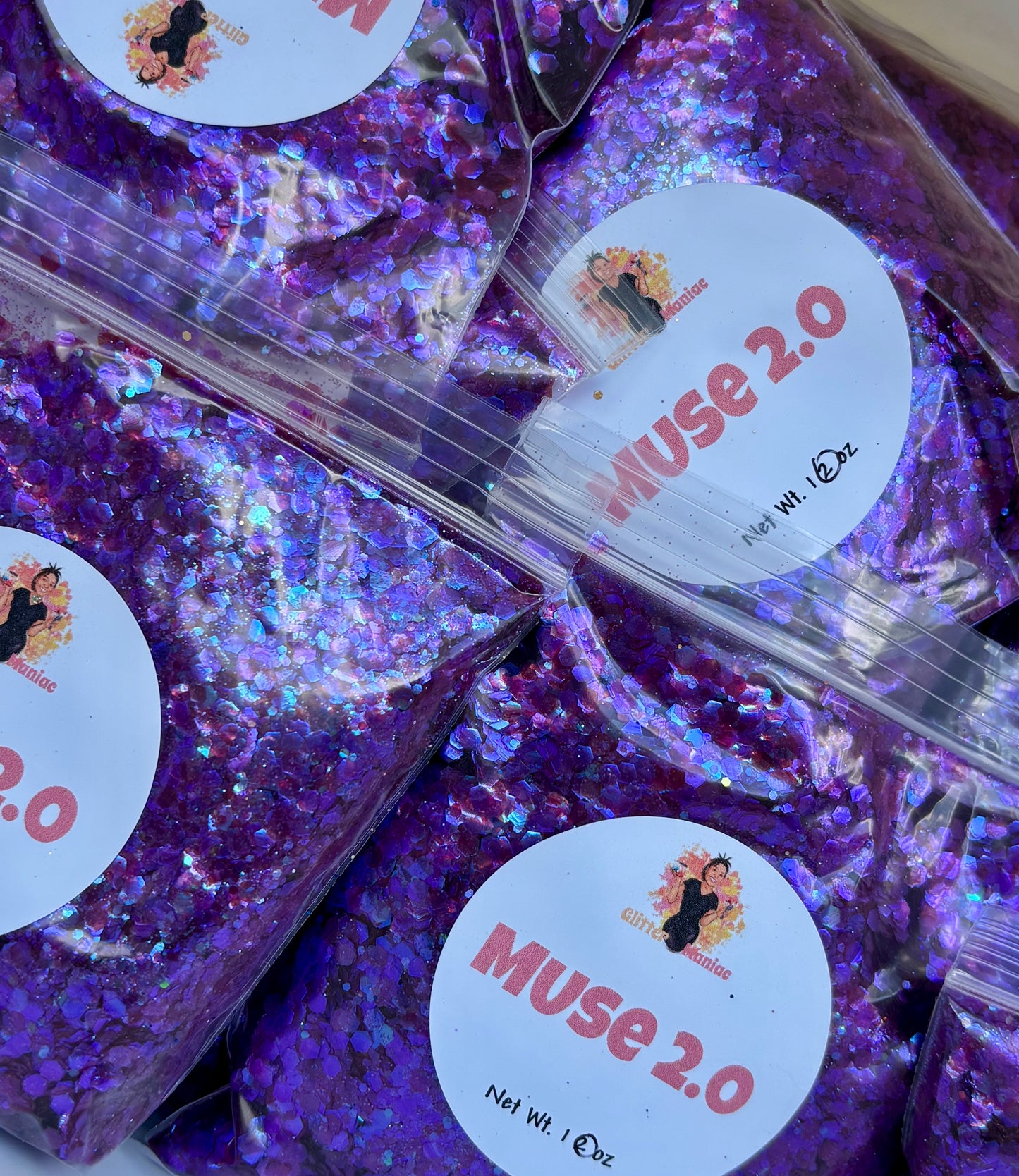 Muse 2.0/ Purple Chunky Iridescent