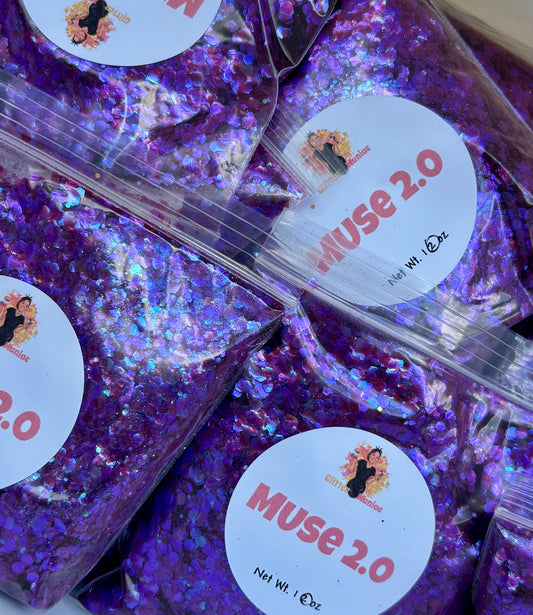 Muse 2.0/ Purple Chunky Iridescent