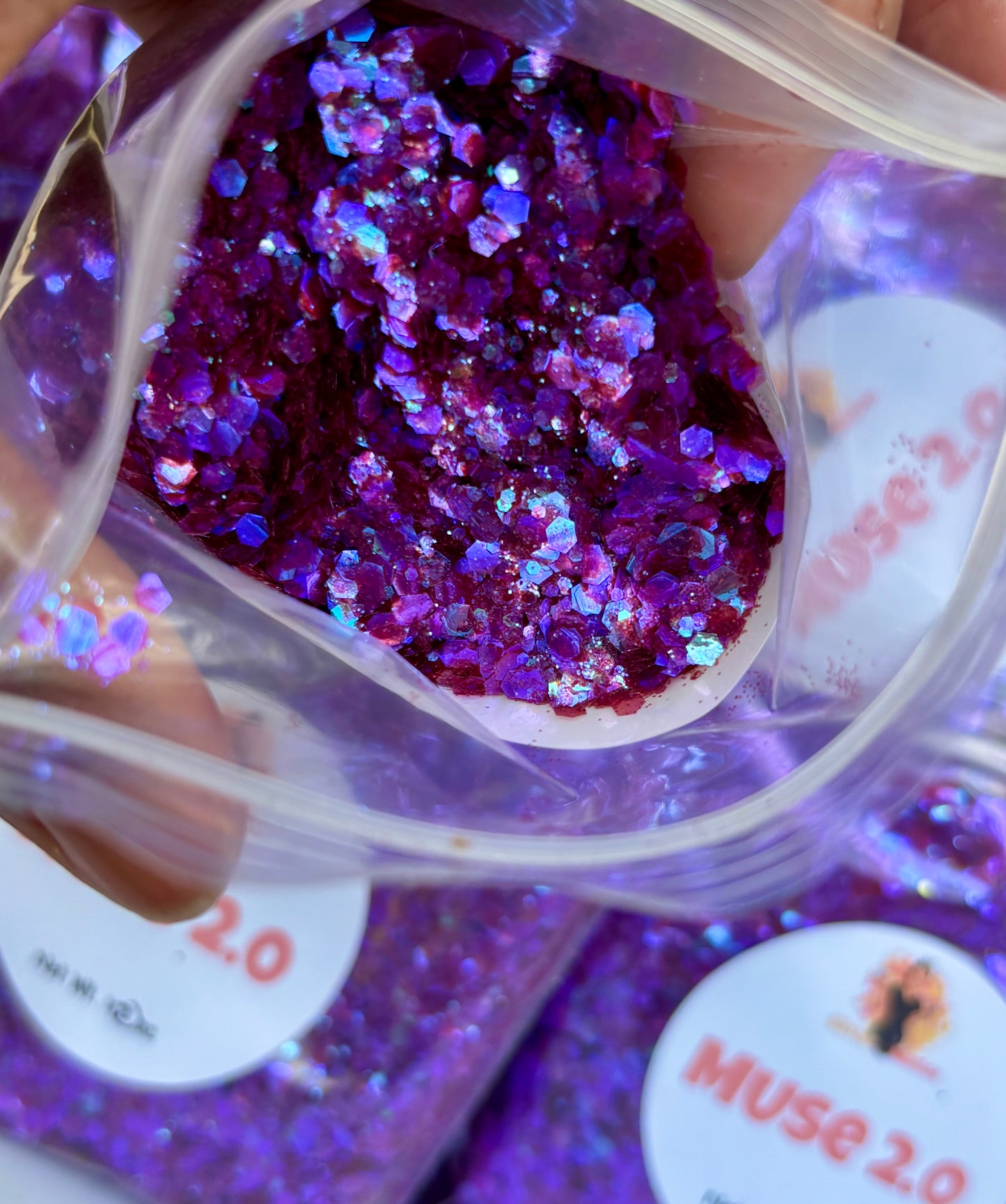 Muse 2.0/ Purple Chunky Iridescent