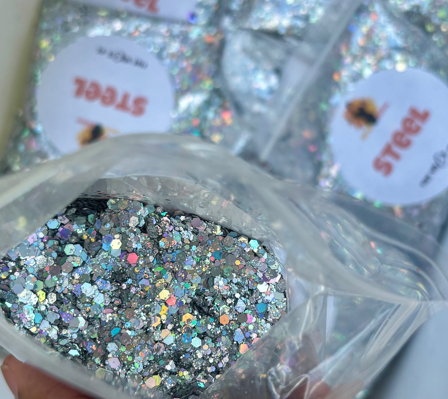 Steel/Silver Holographic