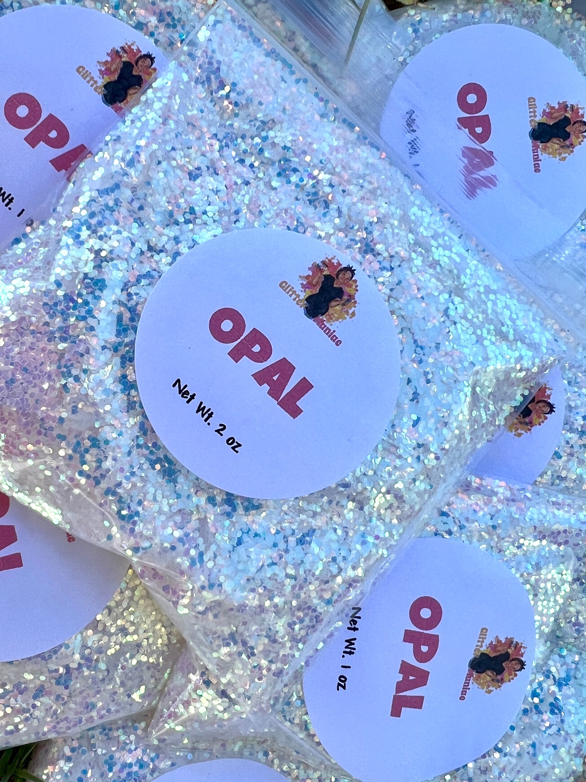 Opal/Chunky White Iridescent Glitter image 0