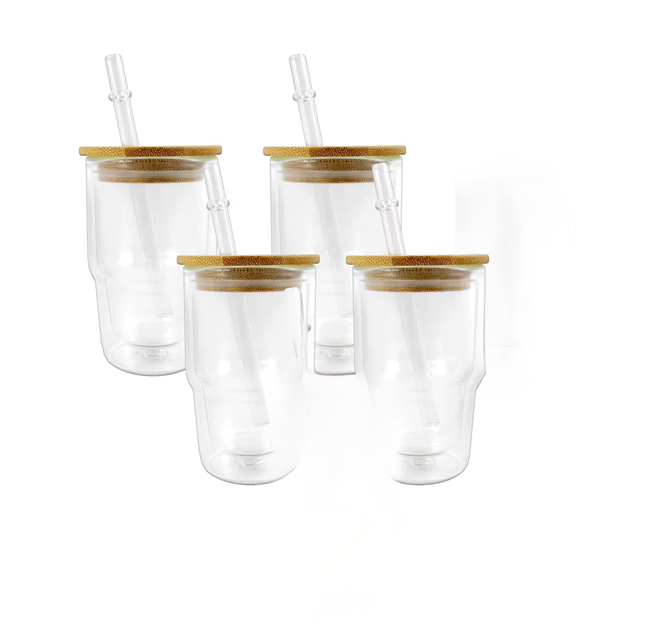 3 Oz Double Wall Shot Glass with Bamboo Lid image 0