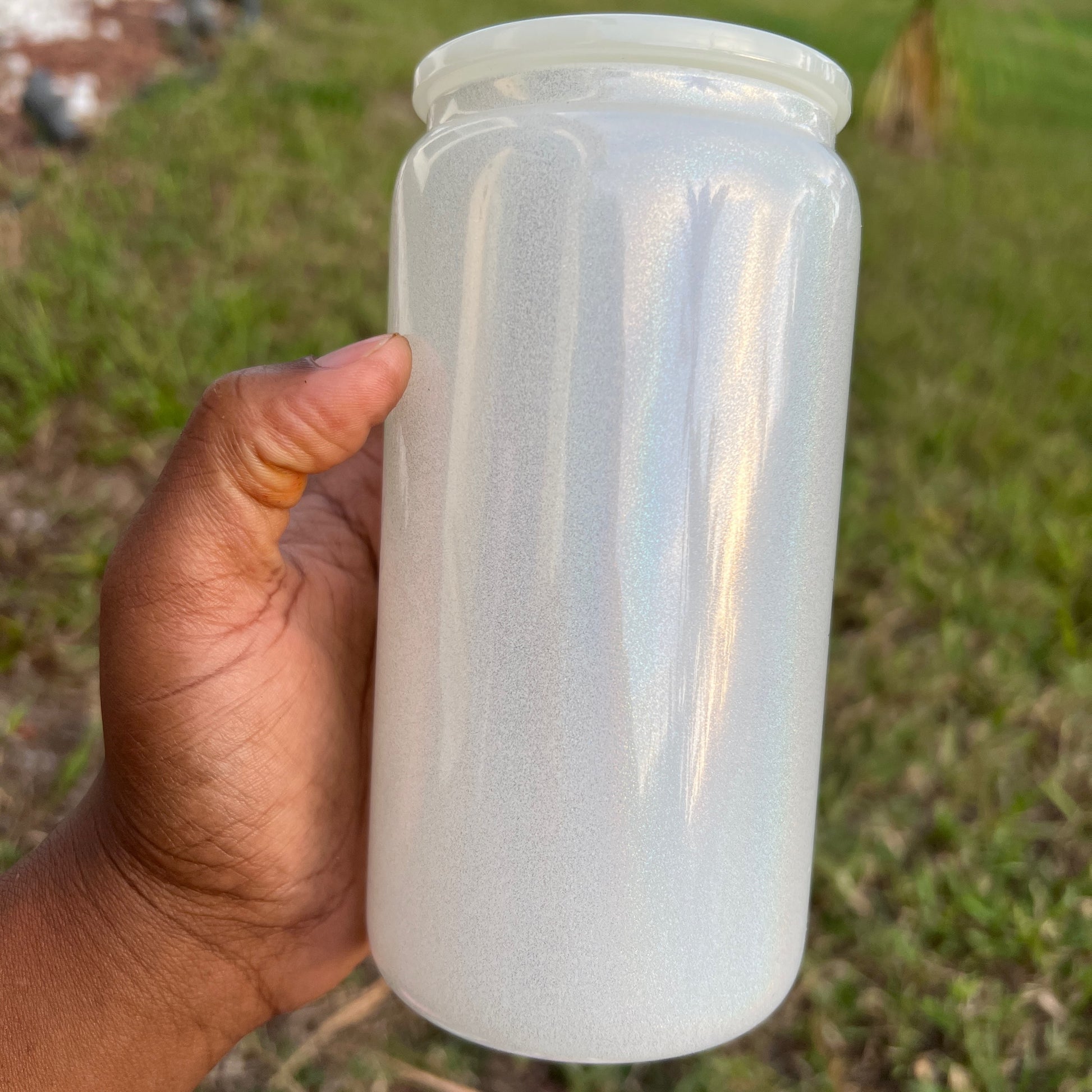 16 Oz Shimmer Glass Cans image 3