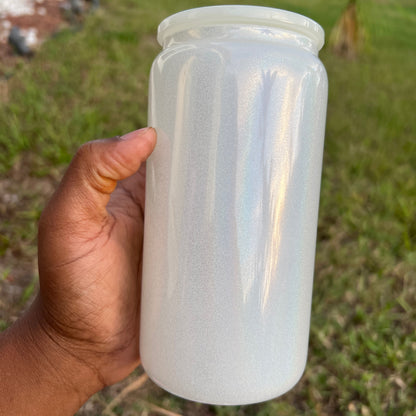 16 Oz Shimmer Glass Cans image 3