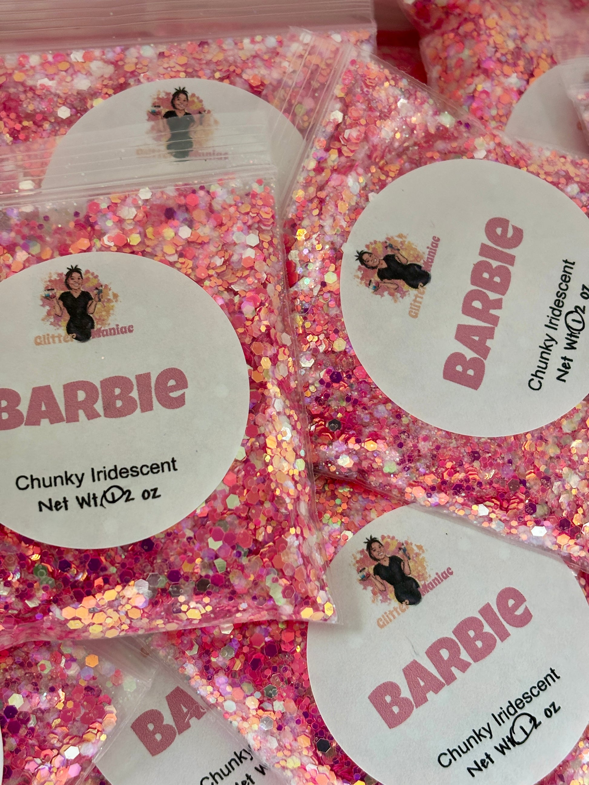 Barbie/Pink Chunky Iridescent image 0