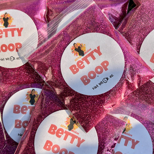 Betty Boop/Burgundy Fine Metallic Glitter image 0