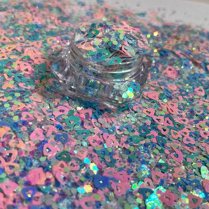 Kiss and Tell/Heart Shape Iridescent Chunky Glitter image 1