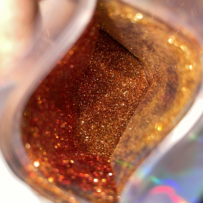 Chili Pepper/Red and Gold Fine Metallic Glitter image 2