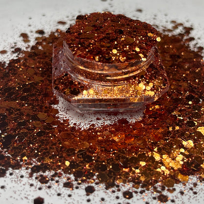 Copper/Chunky Metallic Glitter image 1
