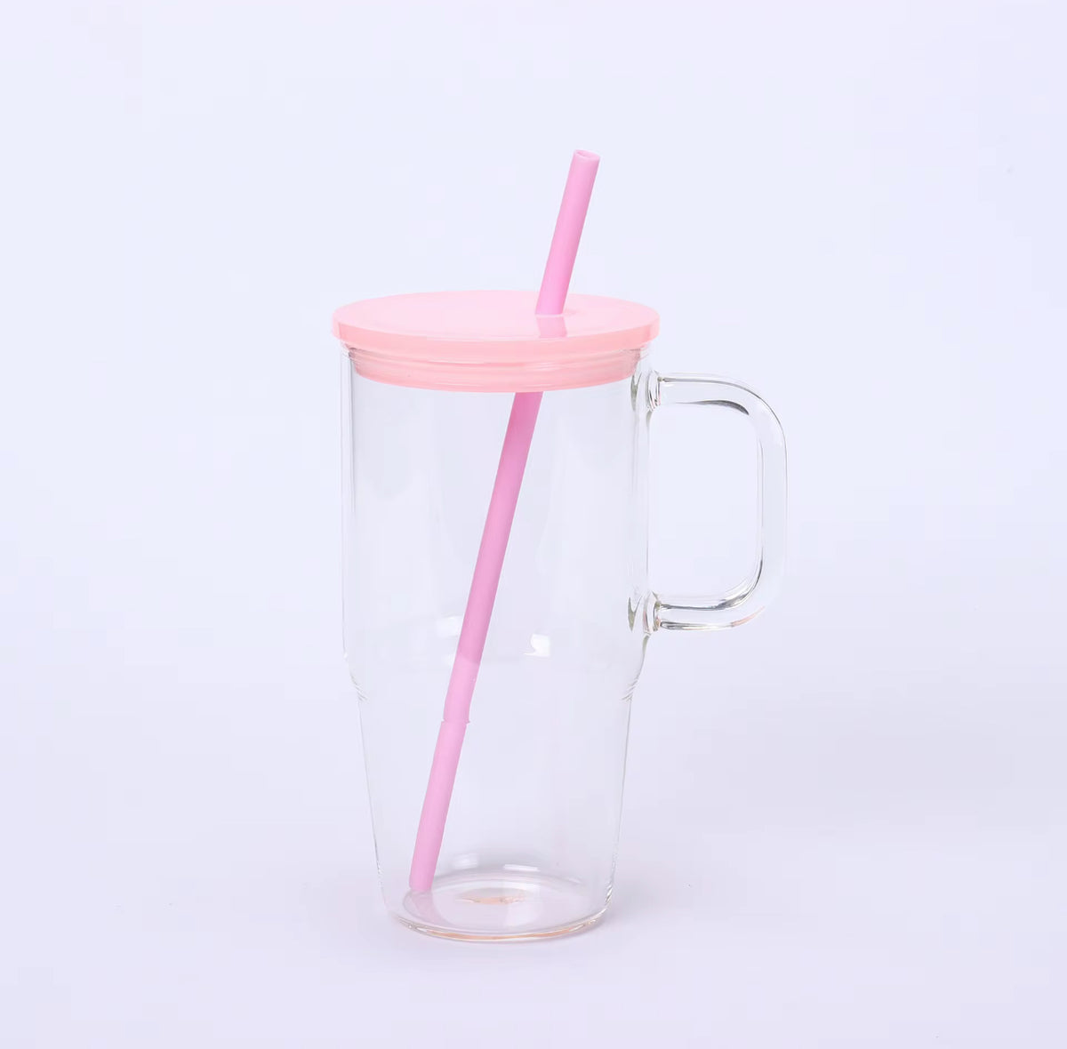 20 Oz Glass Tumbler with Handle, Wide Mouth  image 8