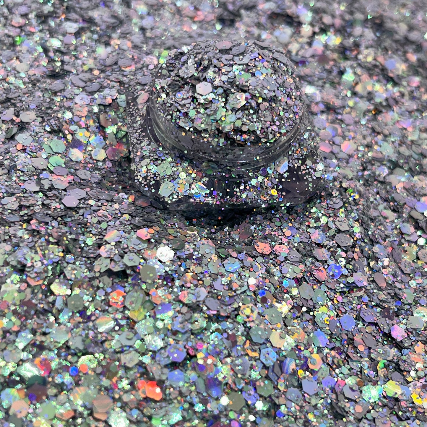 Crystal Galaxy/Chunky Silver Chameleon Glitter image 2