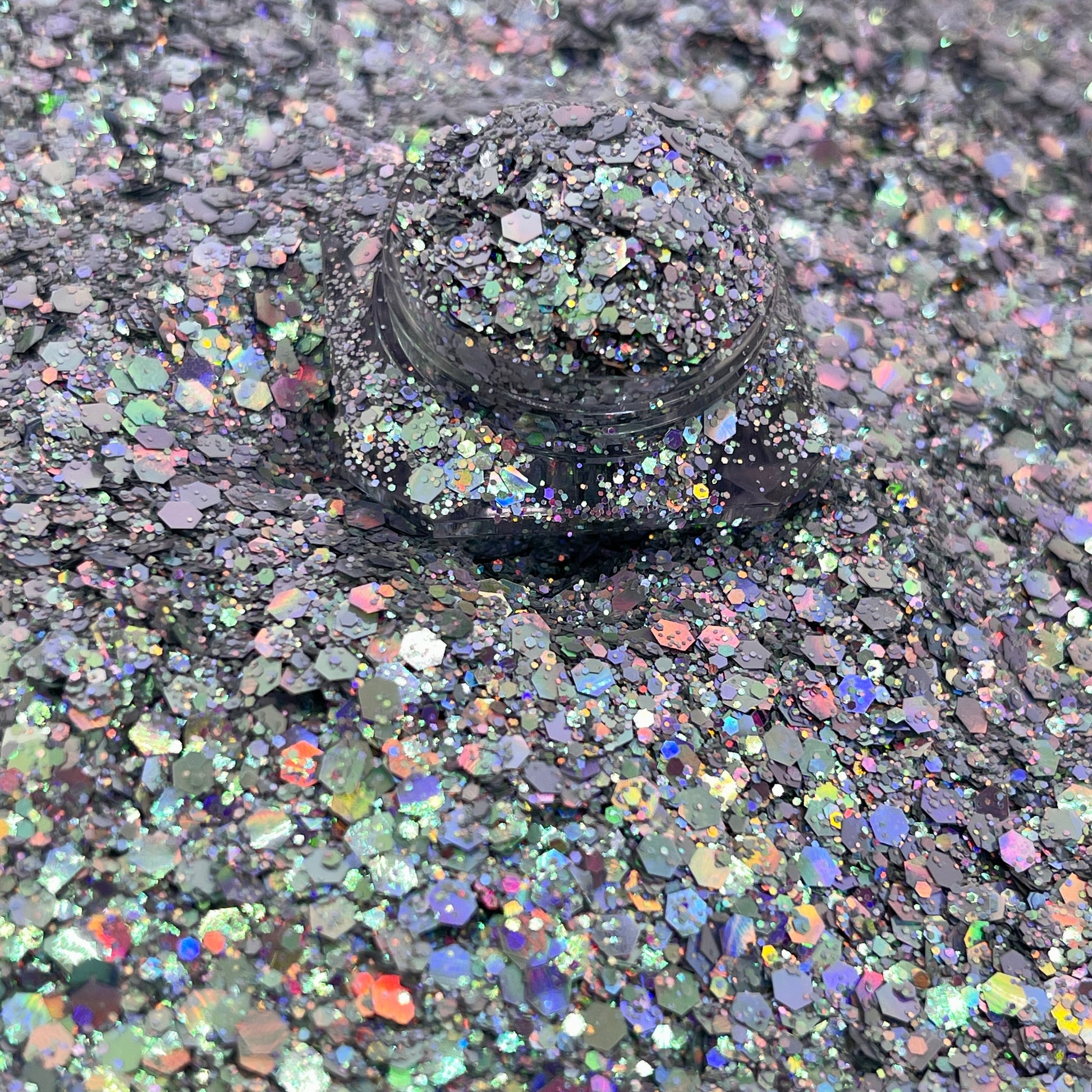 Crystal Galaxy/Chunky Silver Chameleon Glitter image 2