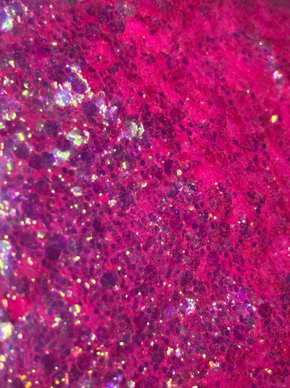 Pitch Perfect /Chunky Iridescent Pink Glitter image 1