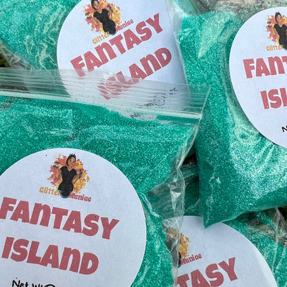 Fantasy Island/Teal Fine Polyester Glitter image 0