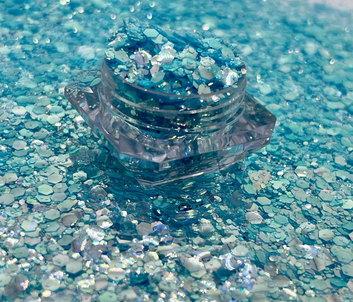 Blue Hawaiian/Blue Chunky Iridescent Glitter image 1