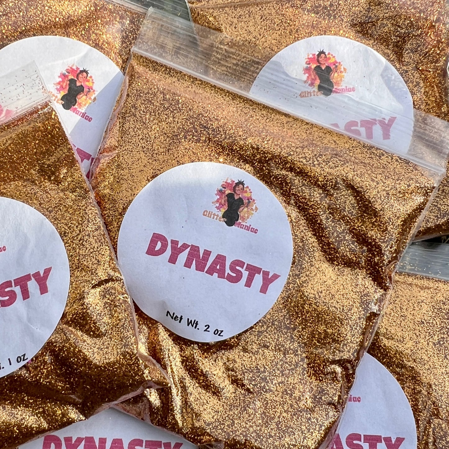 Dynasty/Brown and Gold Fine Metallic Glitter image 0