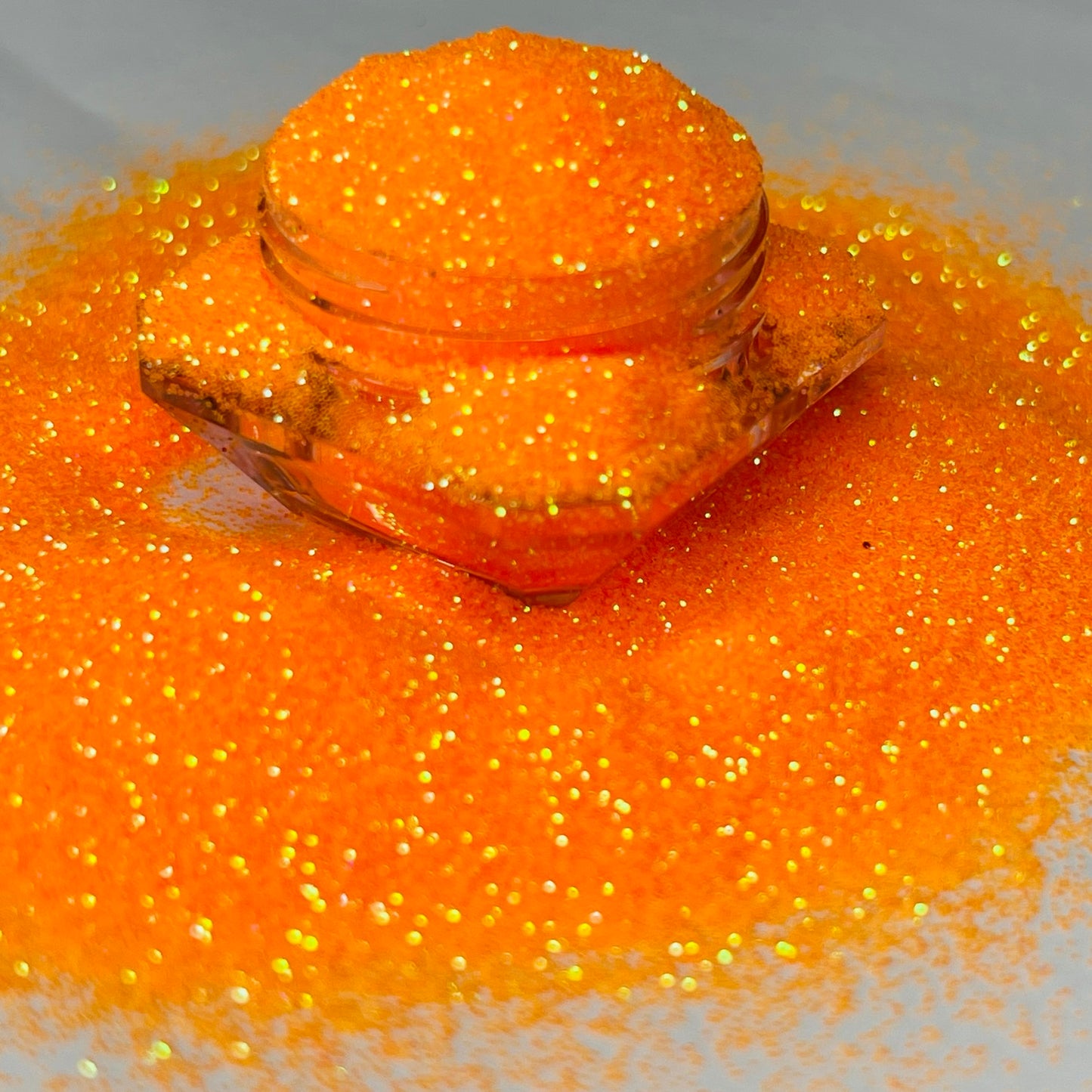 Pumpkin/Iridescent Orange Glitter With Green Shimmer image 1