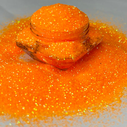 Pumpkin/Iridescent Orange Glitter With Green Shimmer image 1