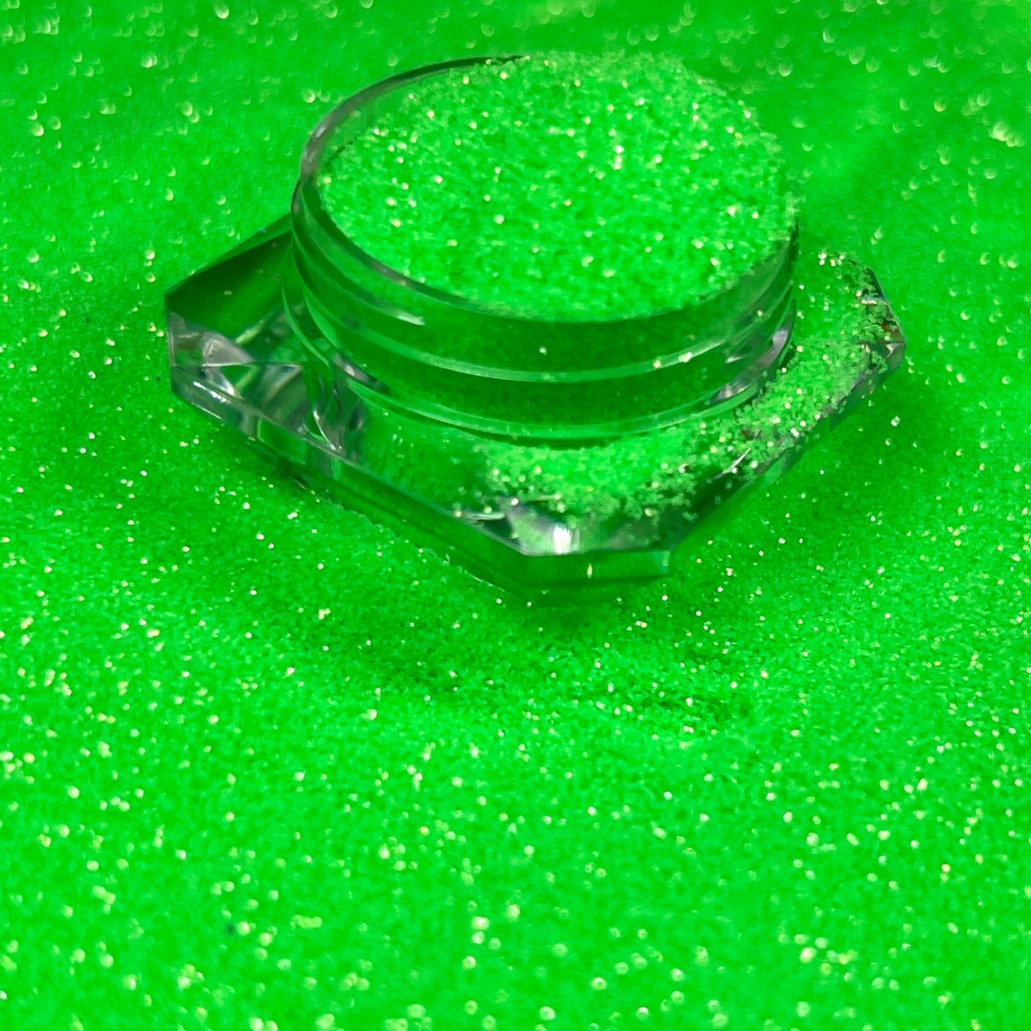 Lime Green/Fine Polyester Glitter image 1