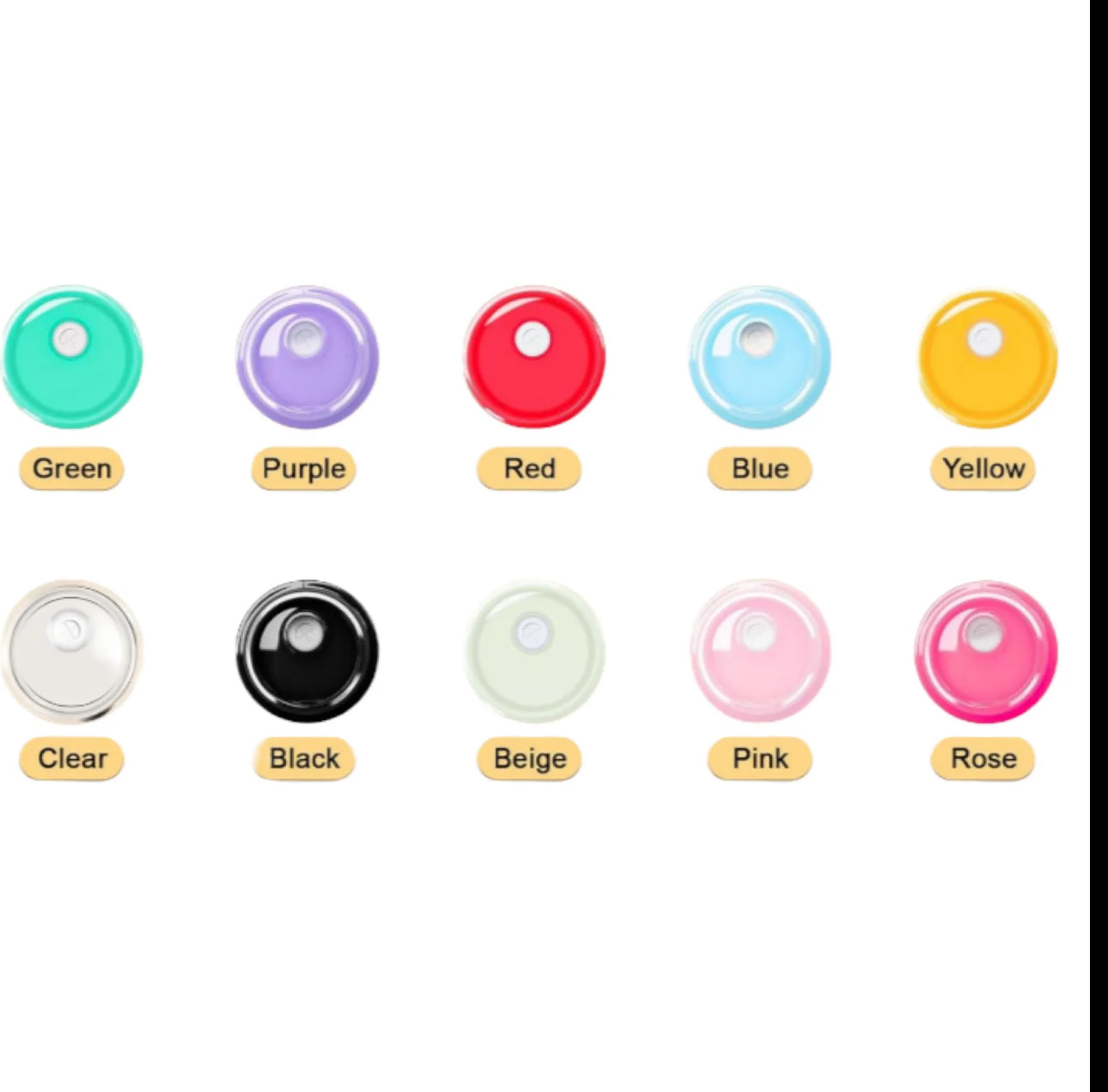 16 Oz Replacement Acrylic Lids image 1