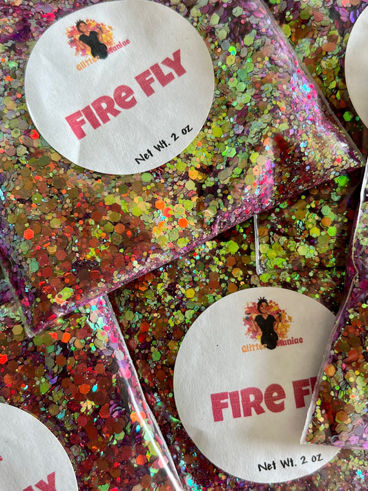 Fire Fly/Red and Green Chunky Chameleon Glitter image 0