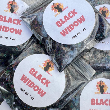 Black Widow/Chunky Black Holographic Glitter image 0