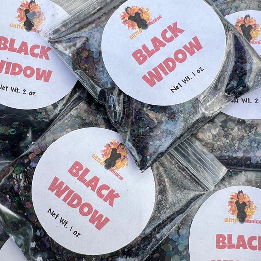 Black Widow/Chunky Black Holographic Glitter image 0