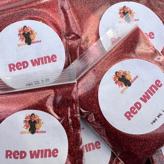 Red Wine/Red Fine Metallic Glitter image 0